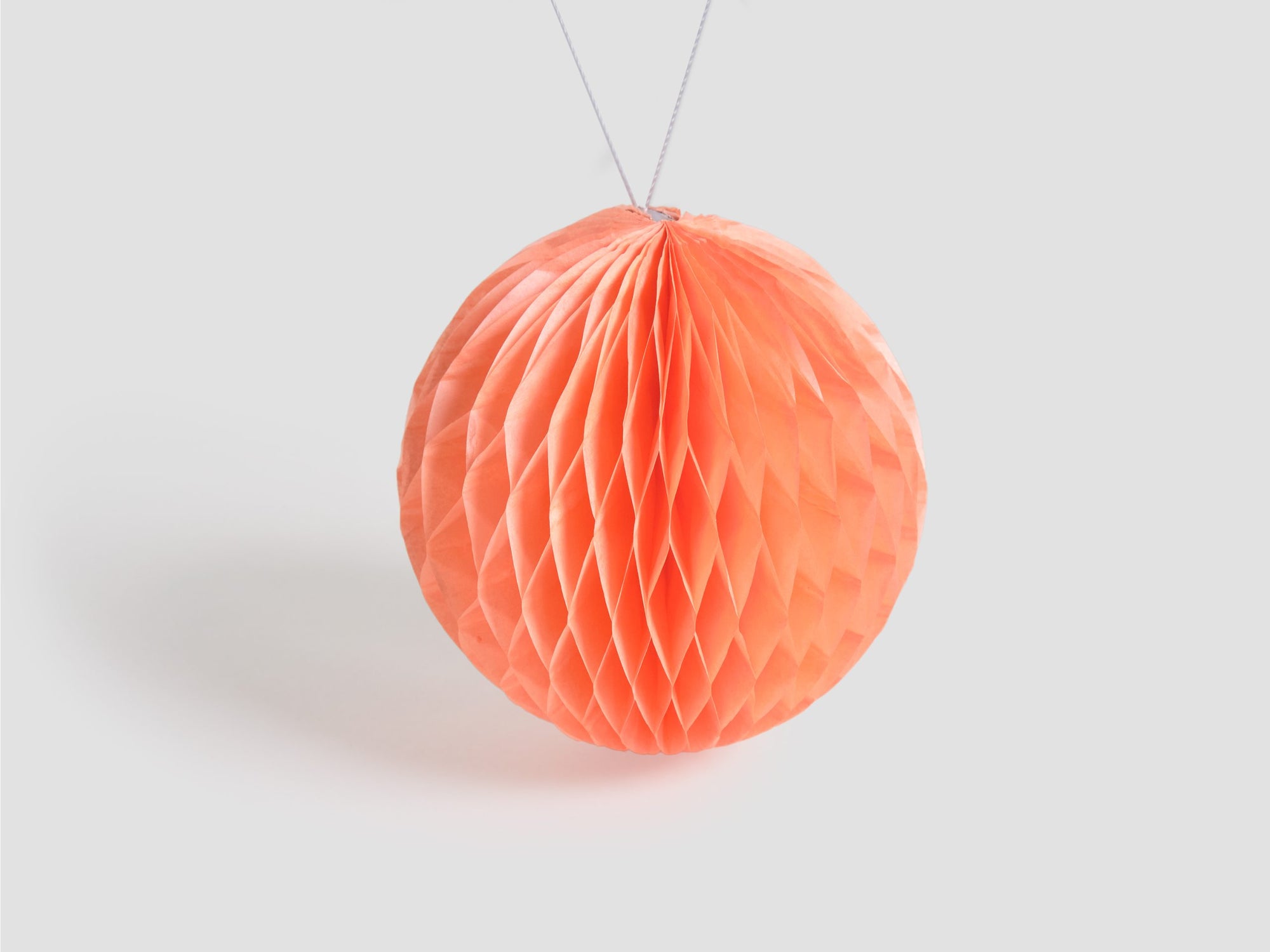 Peach Paper Ball Decoration