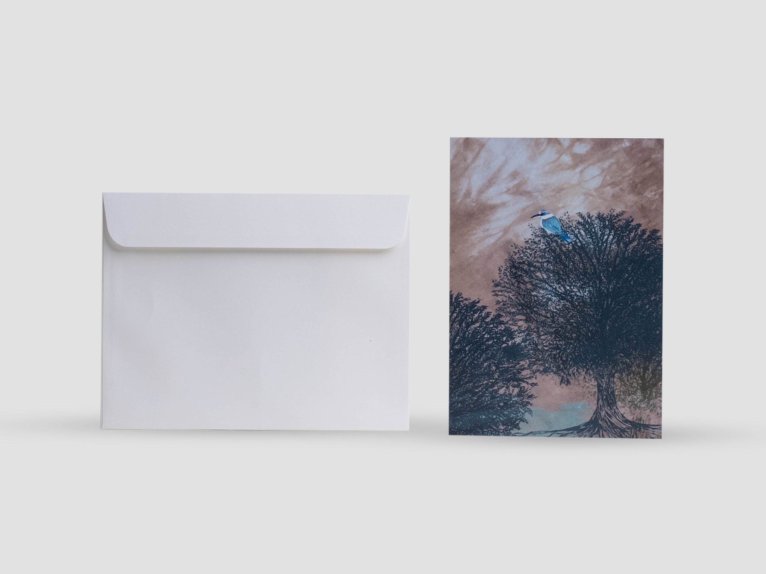 UAE King Fisher Greeting Card