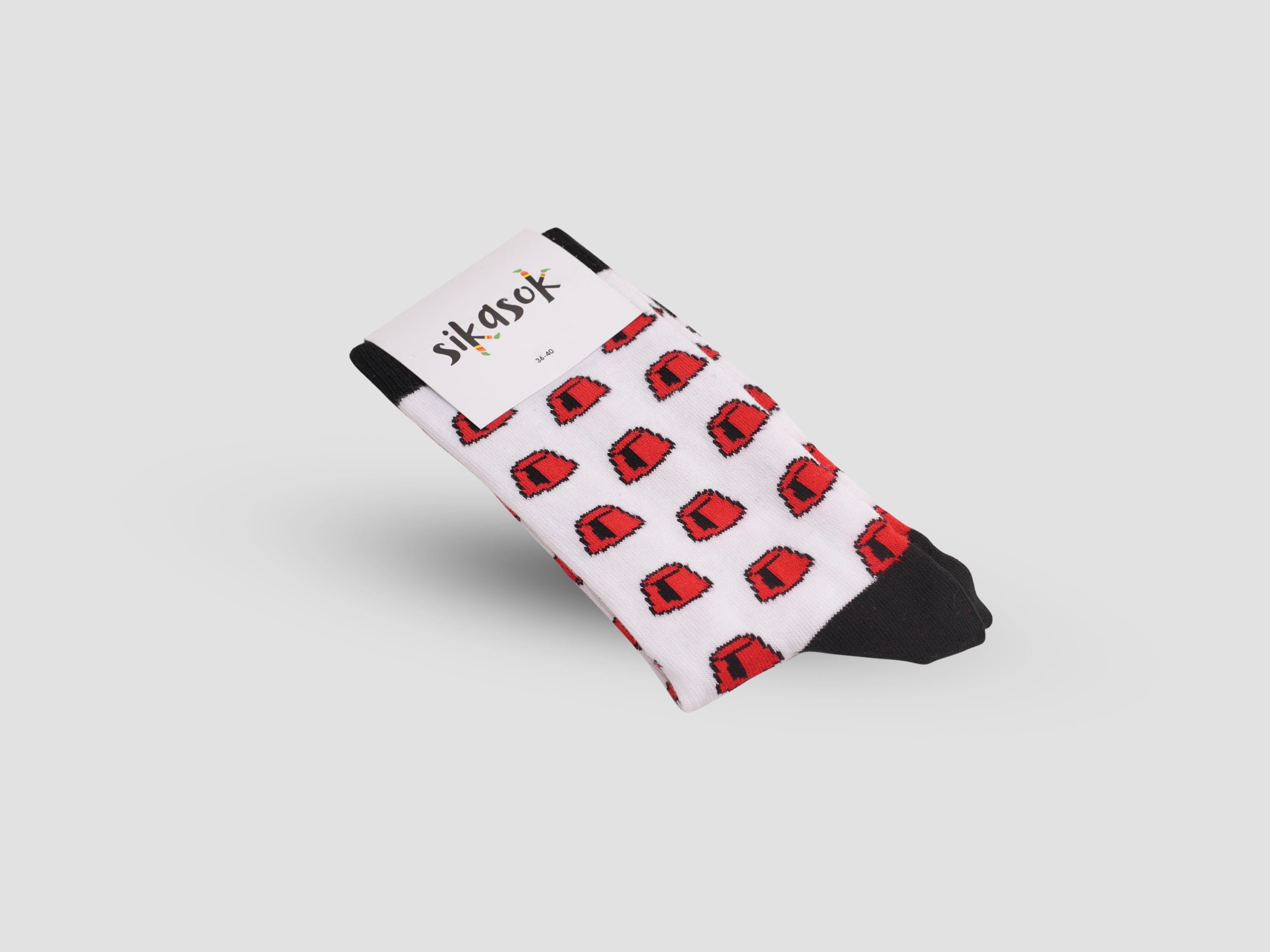 Tarbouch White Long Socks