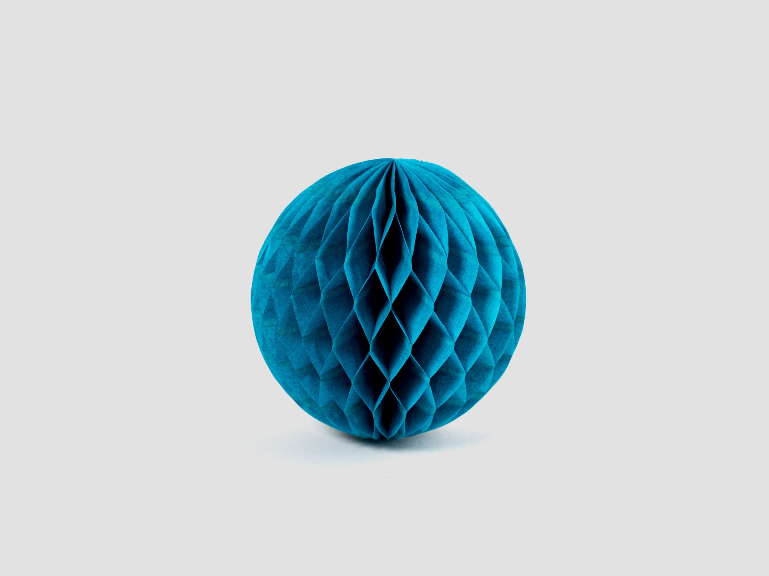 Teal Paper Ball Decoration