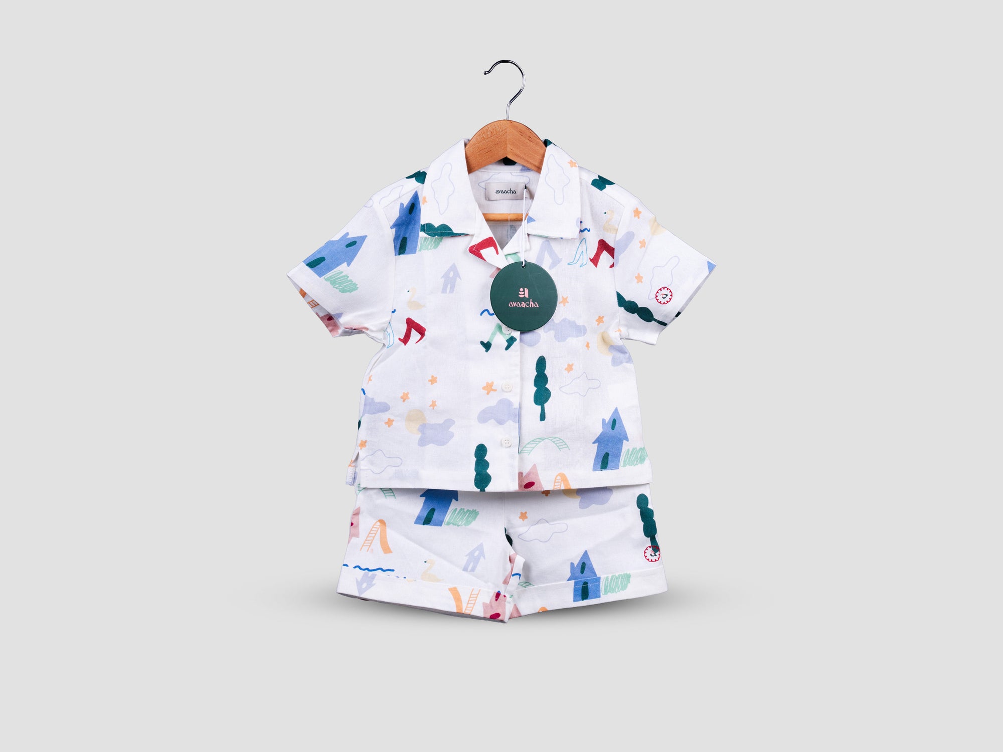 Play All Over Linen Blend Co-ord Set