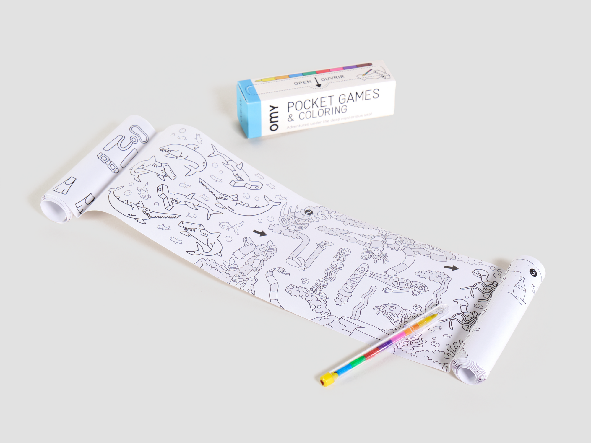 Ocean Pocket Games &amp; Colouring
