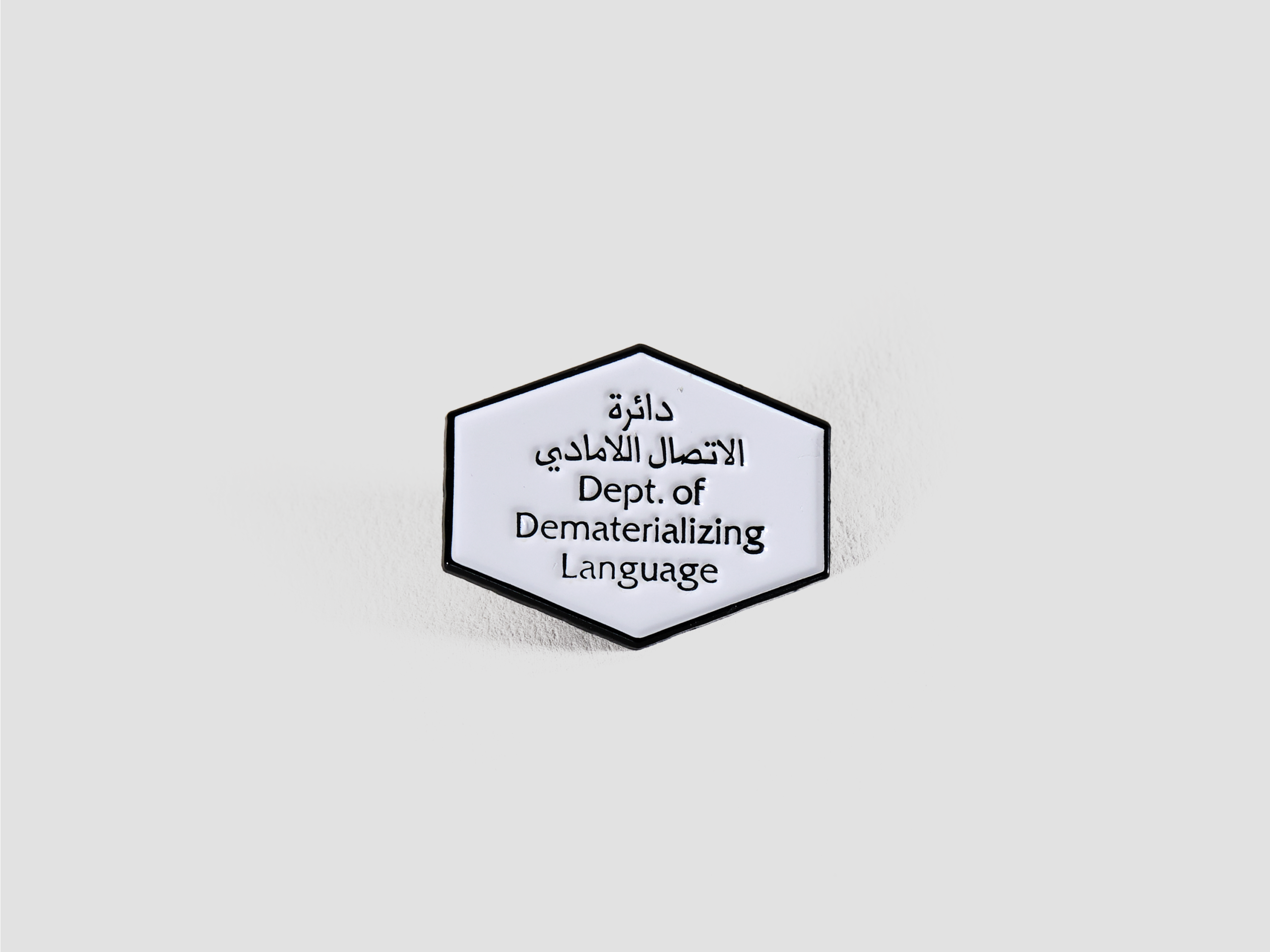 Department of Dematerializing Language Pin