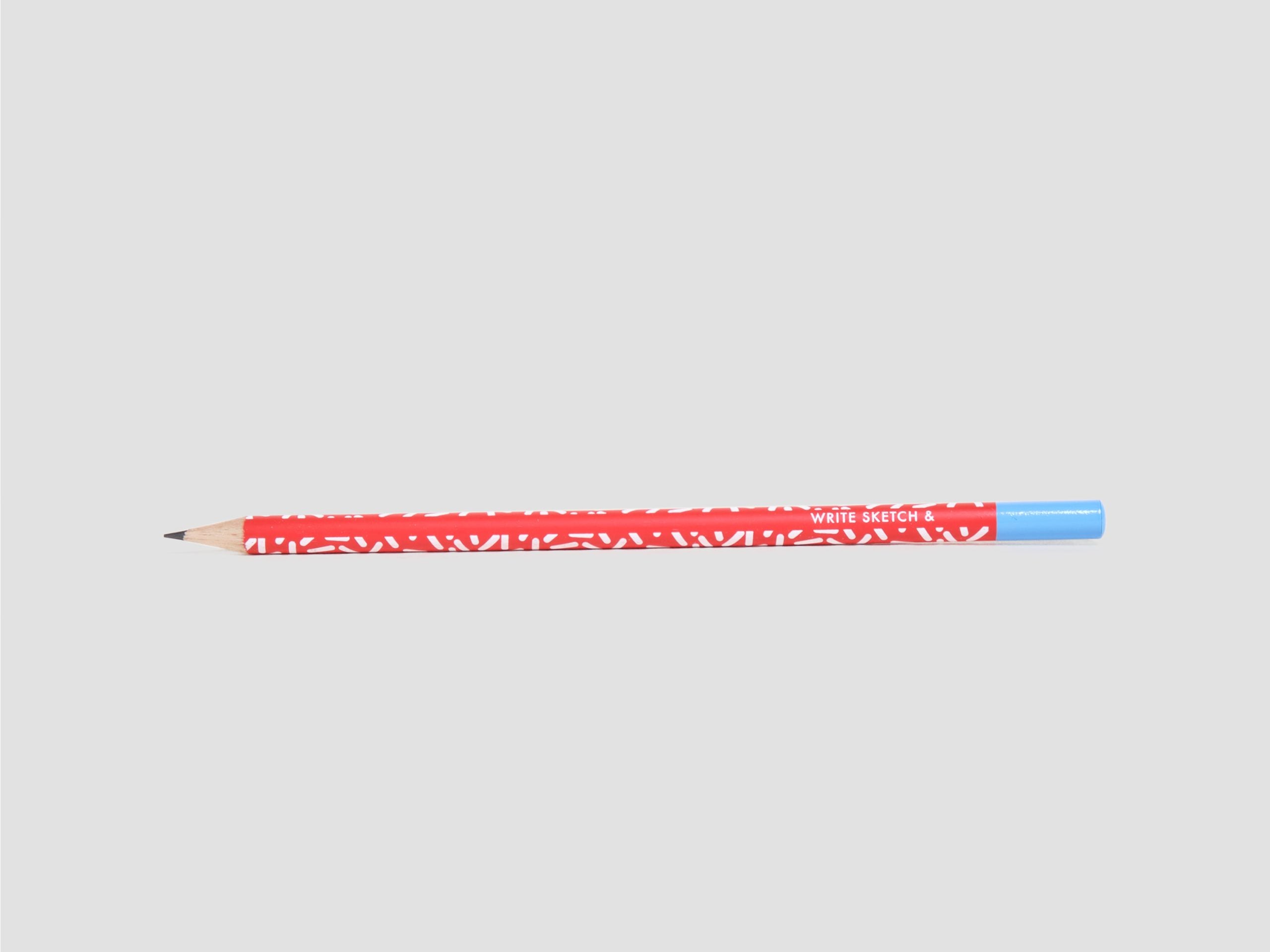 Pattern Pencil in Red Graphite