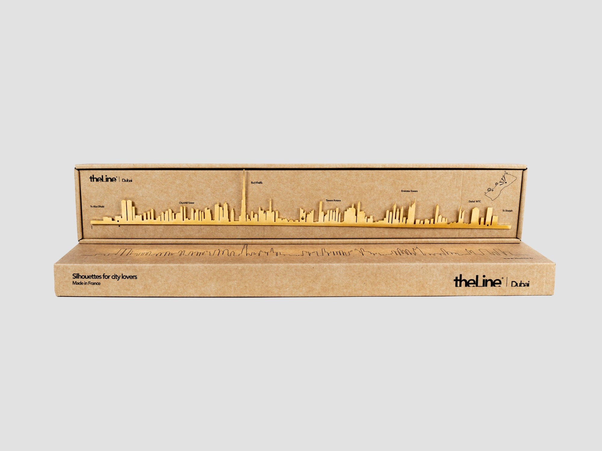 Gold Dubai Skyline