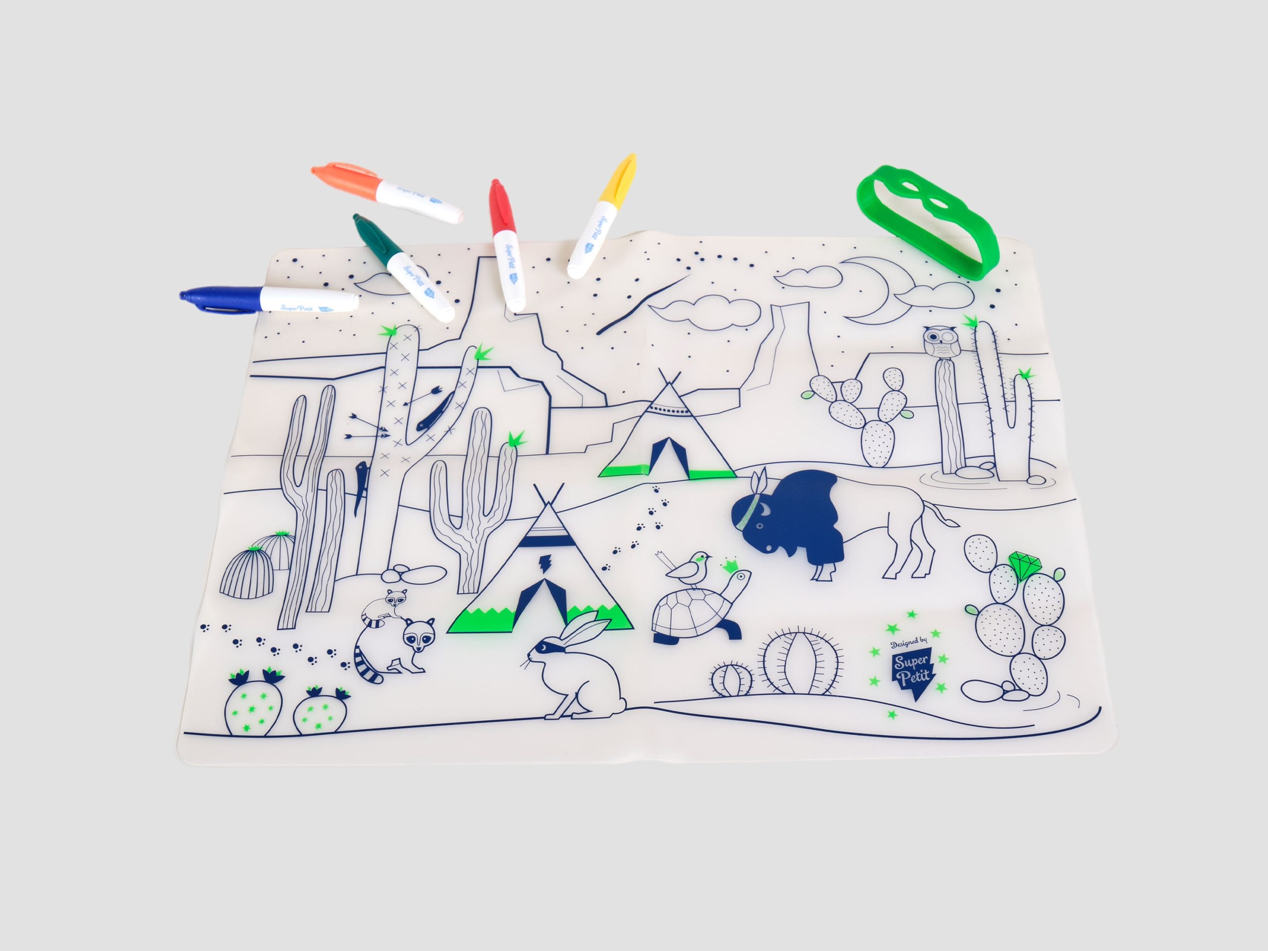 Cactus Valley Silicone Placemat