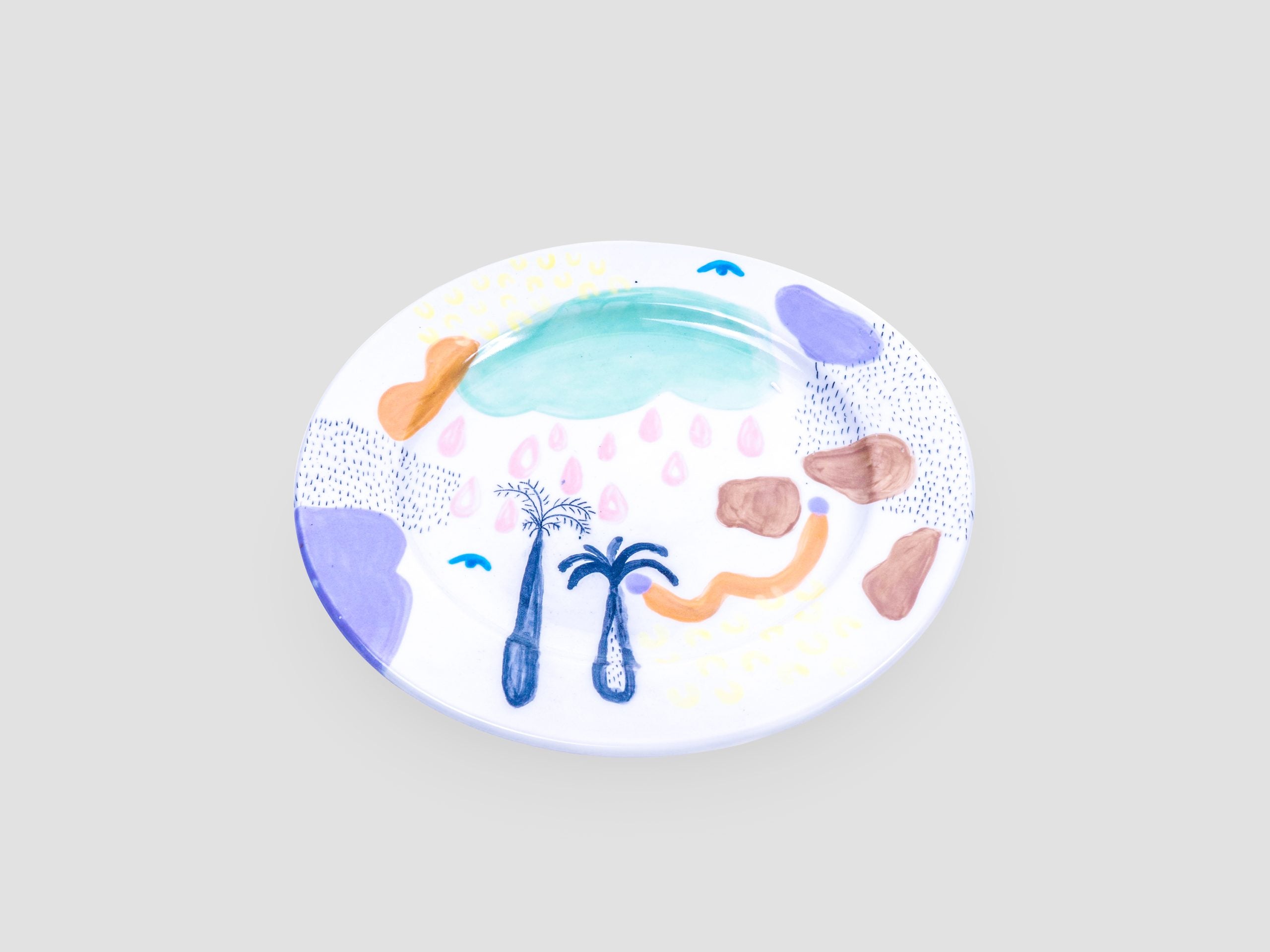 Hand Painted Dining Plate - Large