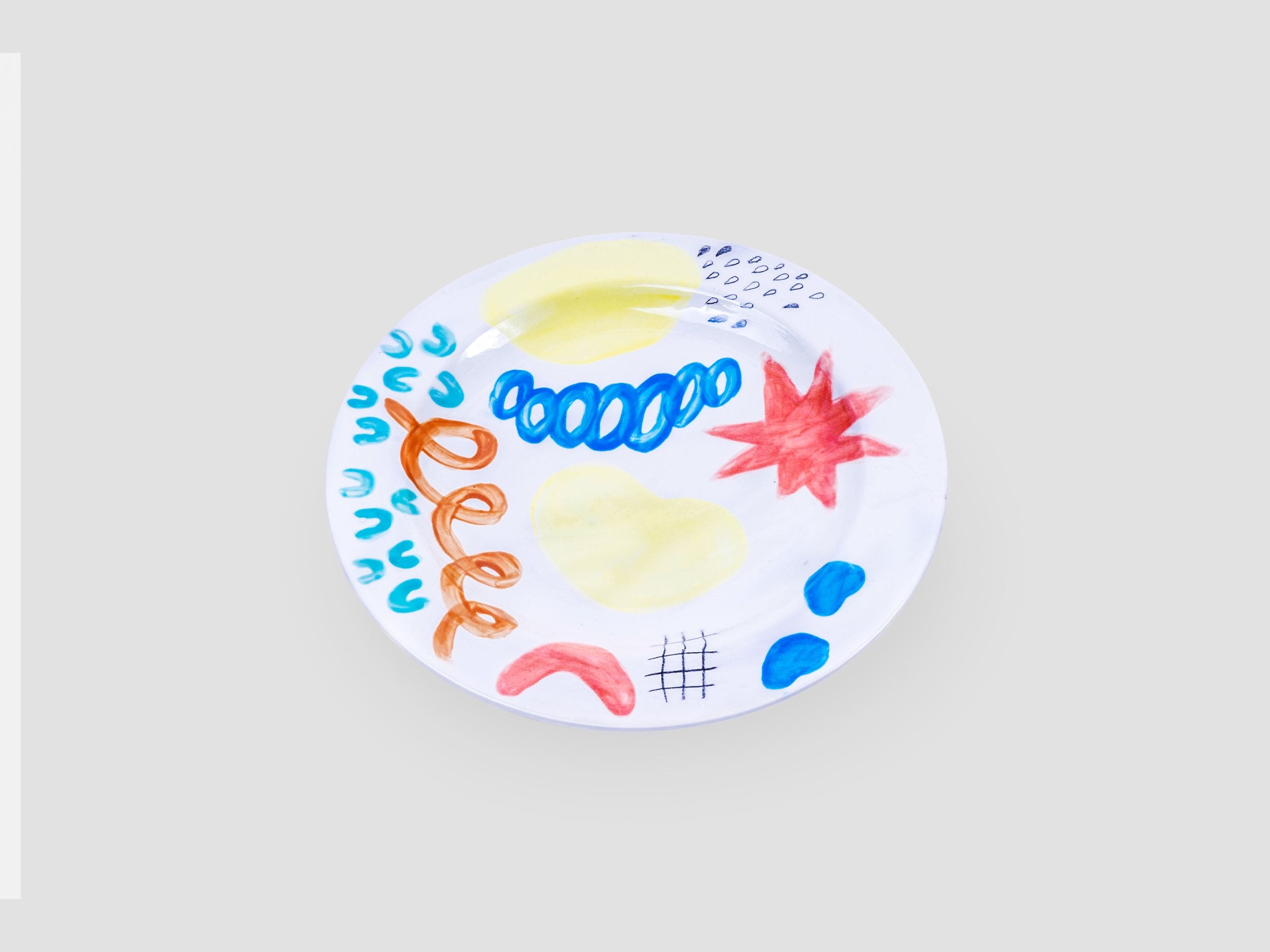 Hand Painted Dining Plate - Medium