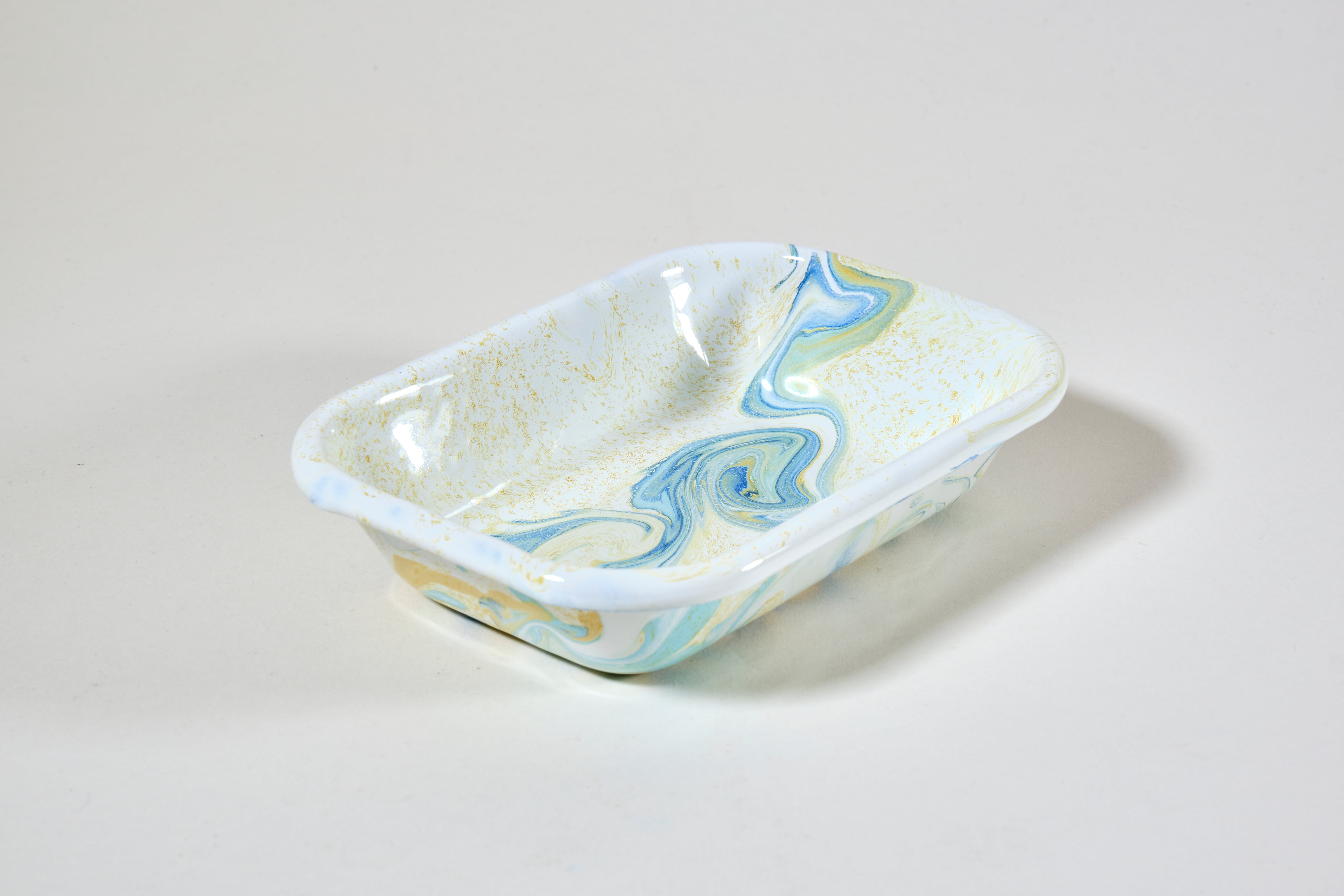 Marble Baking Dish - Lemon Cream