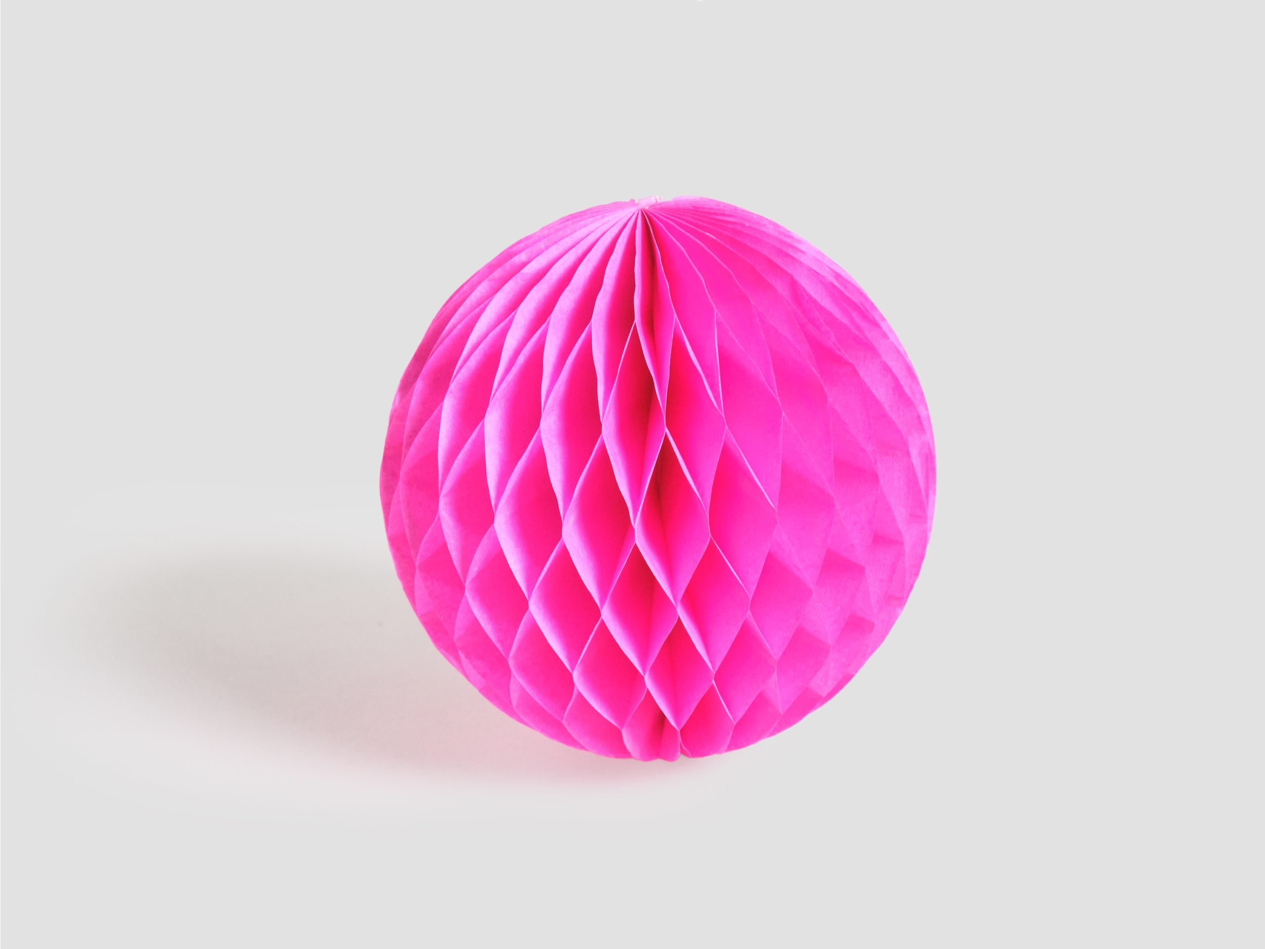 Pink Paper Ball Decoration