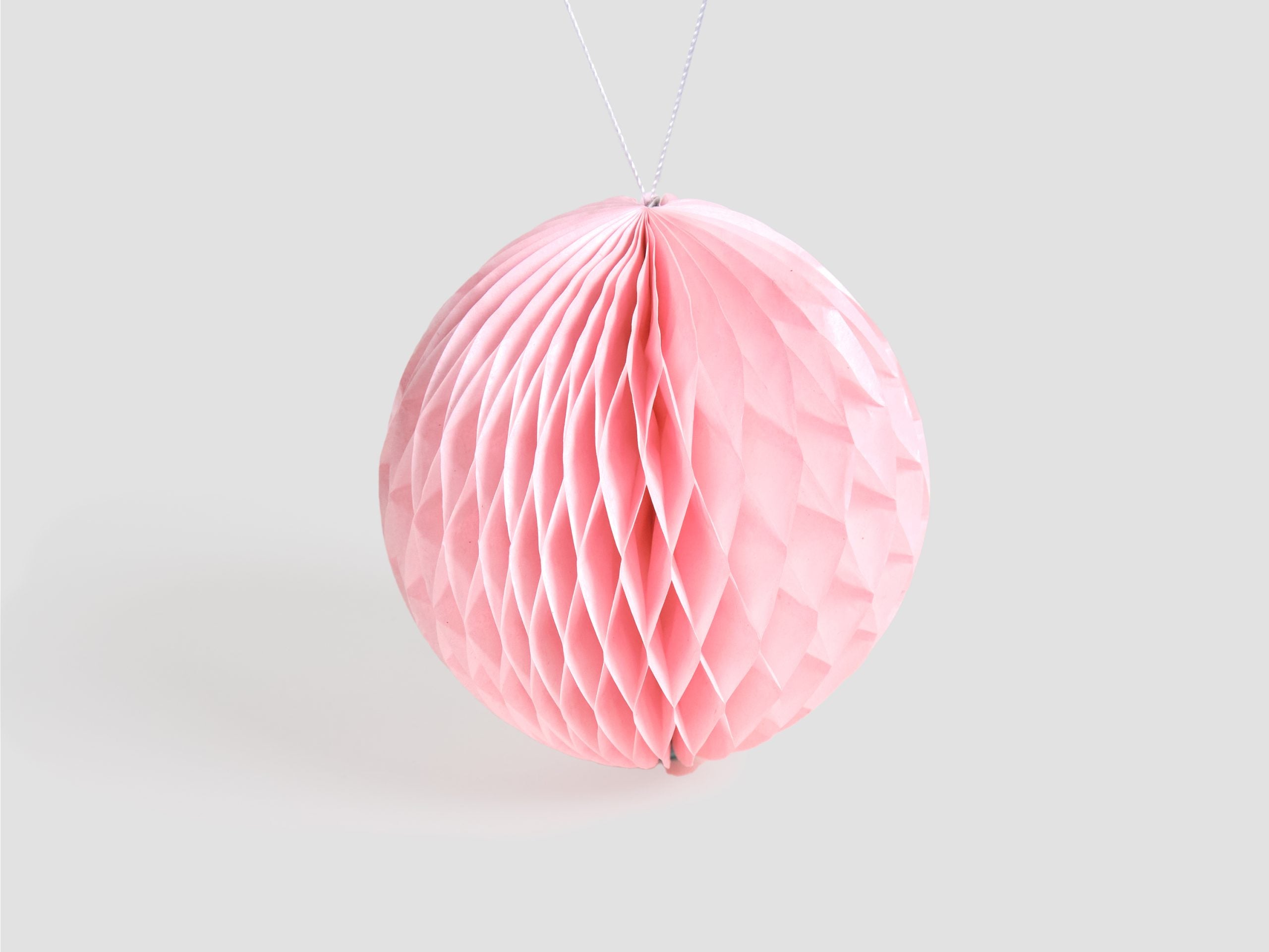 Pale Pink Paper Ball Decoration