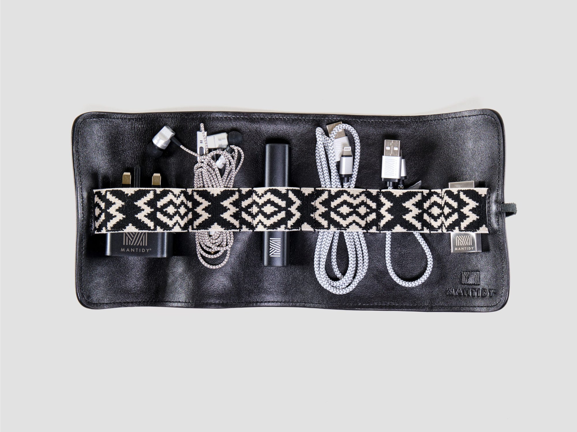Herringbone Tech Roll - Black