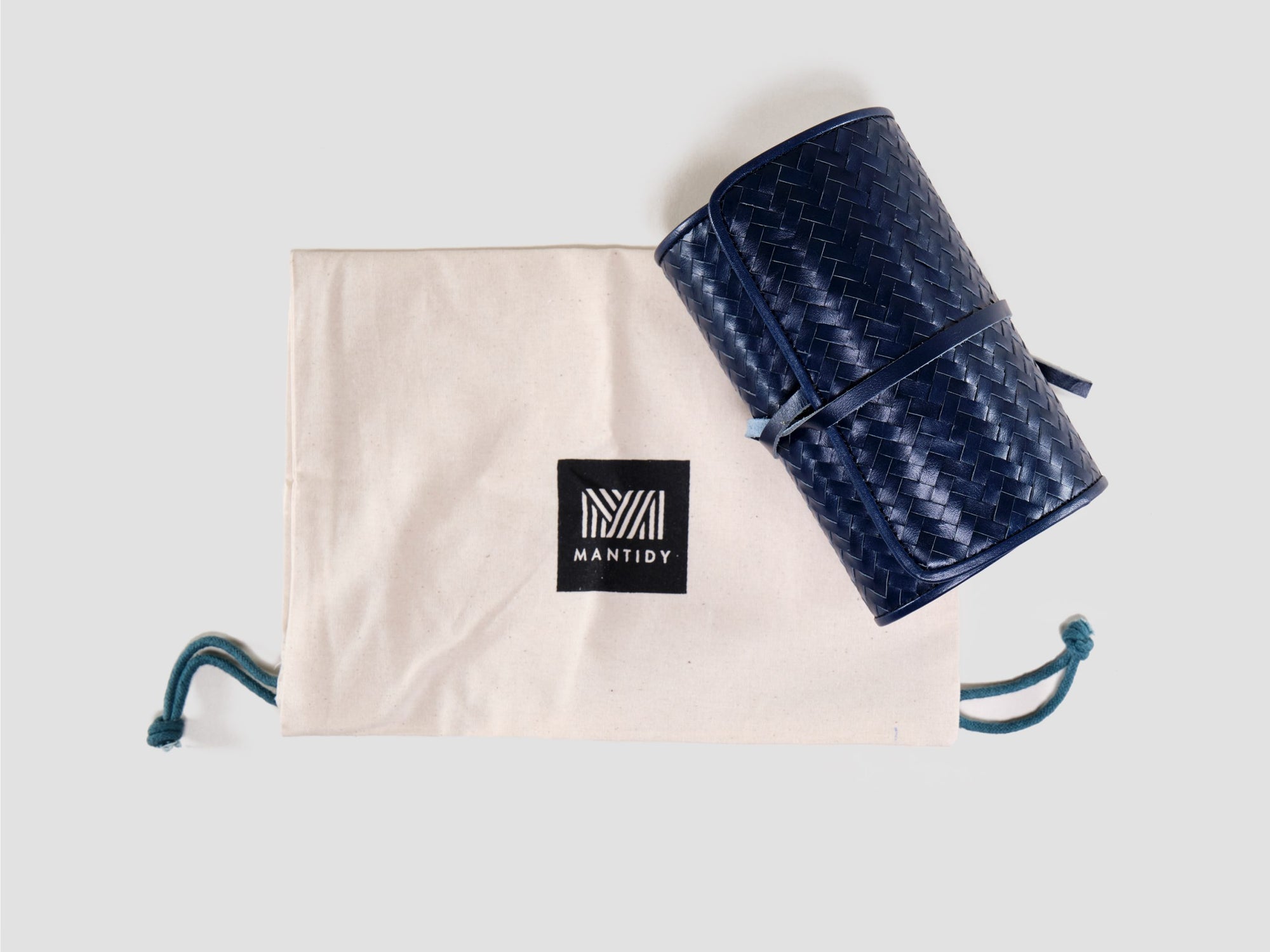 Herringbone Tech Roll - Navy Blue