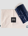 Herringbone Tech Roll - Navy Blue